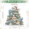 5D Christmas Diamond Art Painting Ornament – DIY Cats & Tree Desktop Decoration, Special Shaped Crystal Rhinestones, Tabletop Home & Office Holiday Decor (23.2×24.7 cm)
